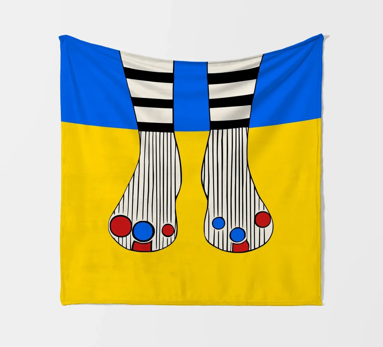 Happy Socks fleece blanket by Hey Vincent