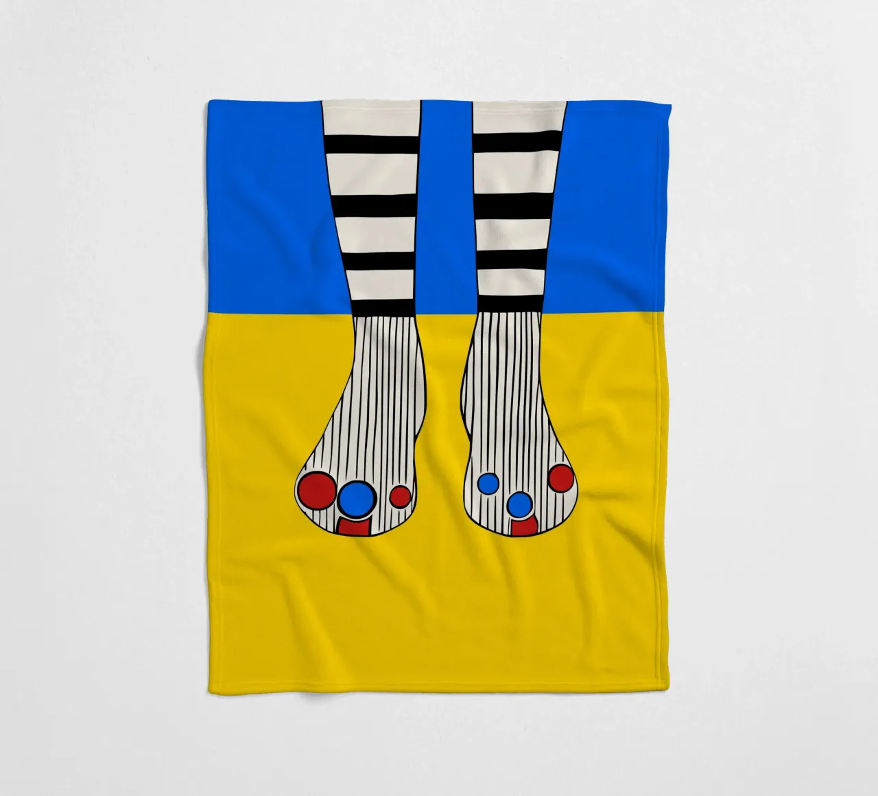 Happy Socks fleece blanket by Hey Vincent