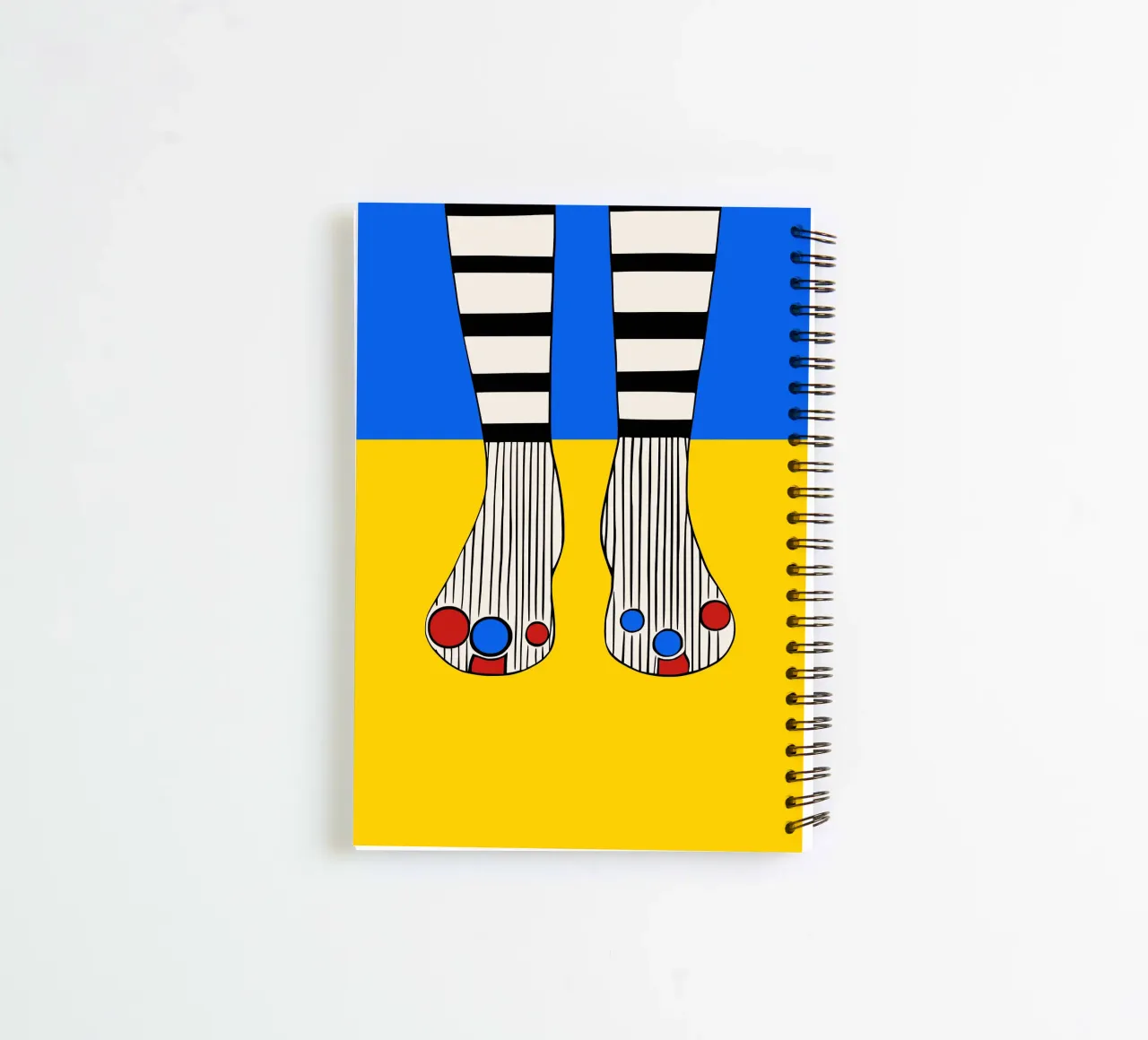 Happy Socks spiral notebook by Hey Vincent