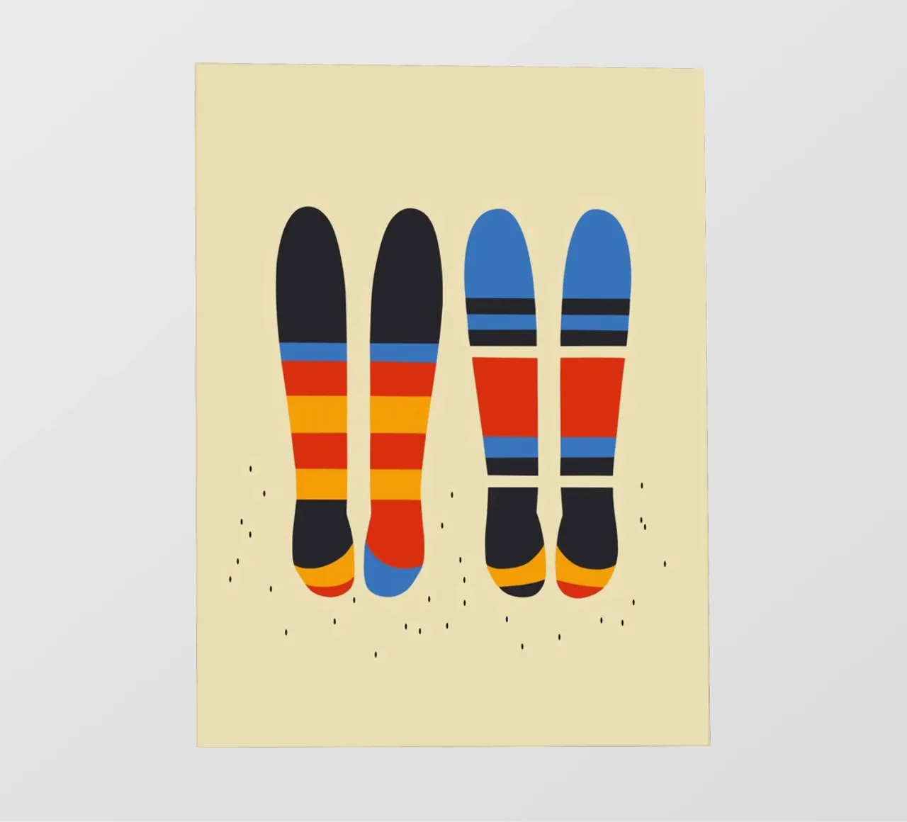 Happy Abstract Socks pellicola backlit da Hey Vincent