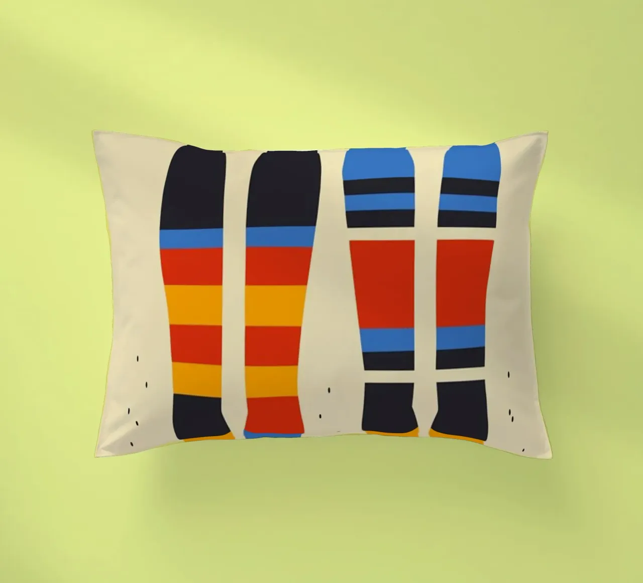 Happy Abstract Socks cuscino da Hey Vincent