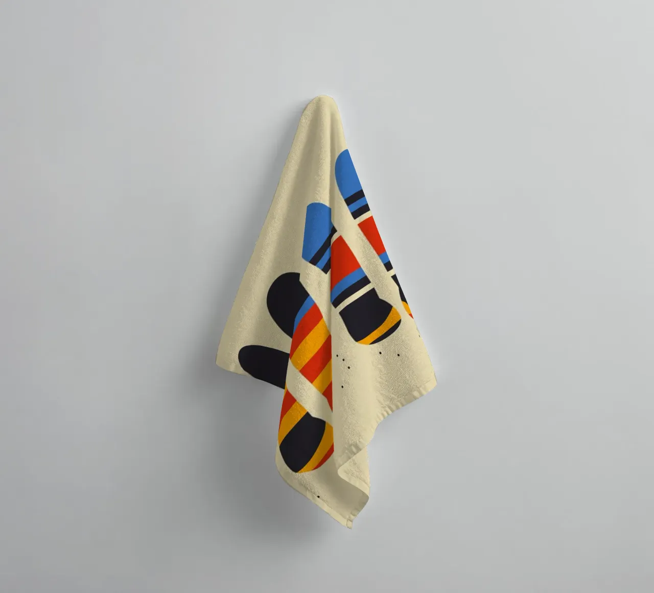 Happy Abstract Socks asciugamano da bagno da Hey Vincent