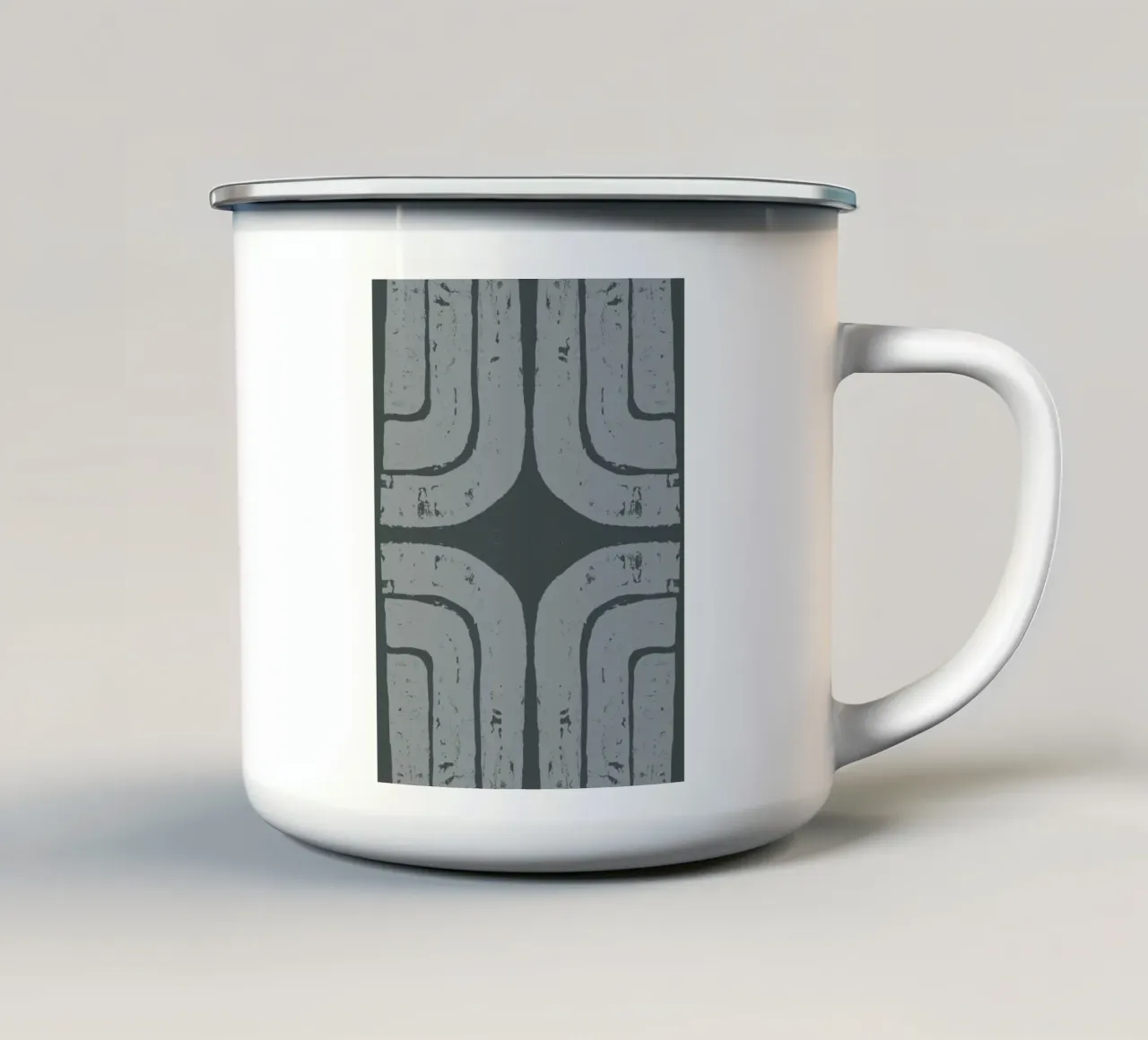Brutalism tazza in smalto da nina leth