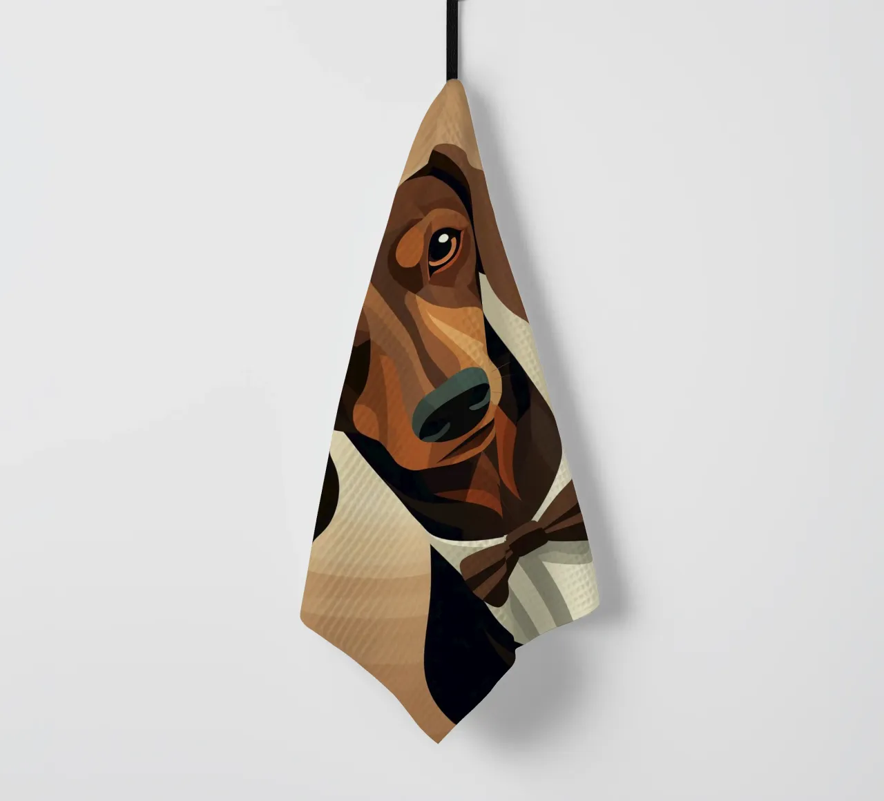 Dackel im Anzug Geschirrtuch von Katja Stehle Design