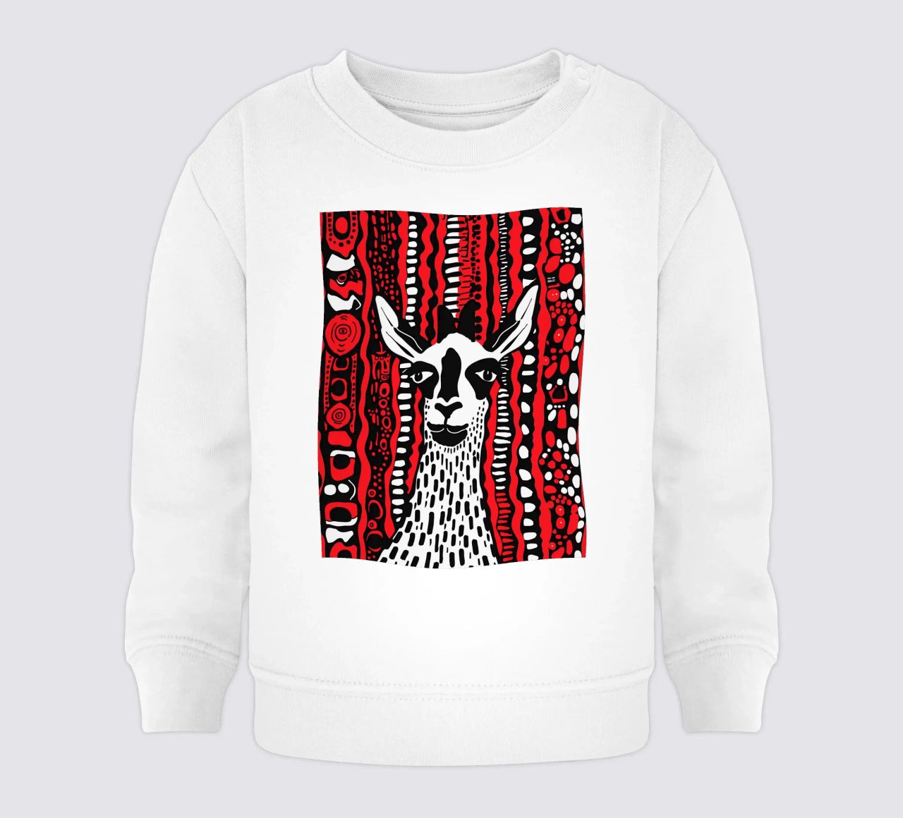 Red Lama felpa neonato da Hey Vincent