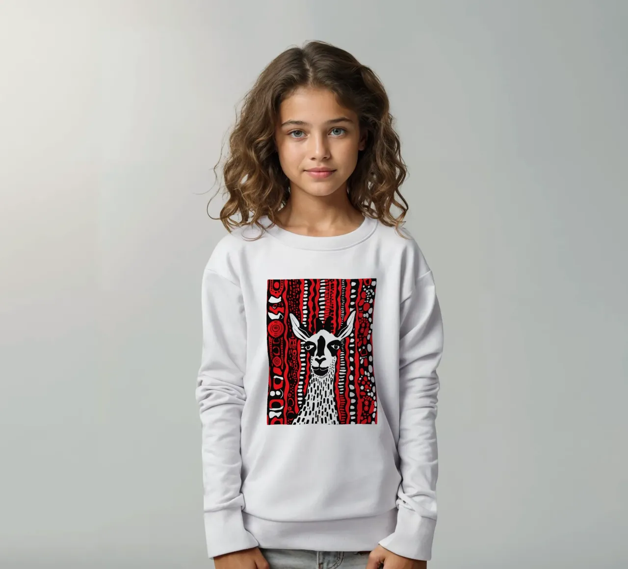 Red Lama felpa bambino da Hey Vincent