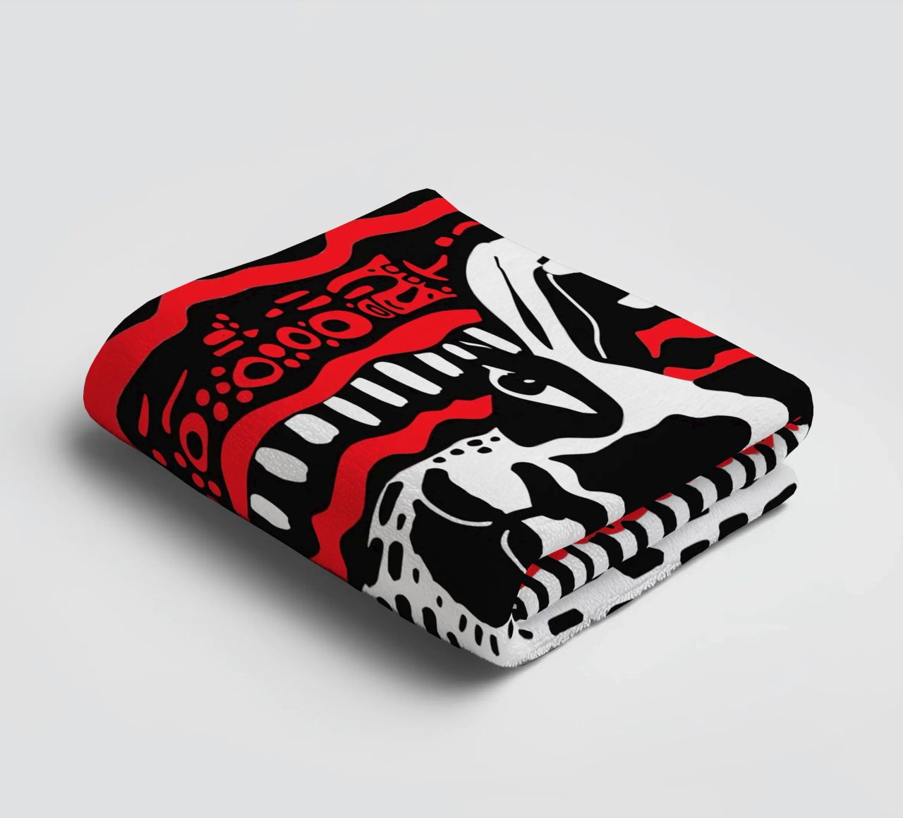 Red Lama serviette de bain de Hey Vincent
