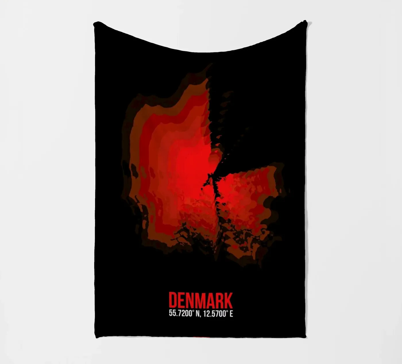 Denmark Radiant Map coperta in pile da Naxart