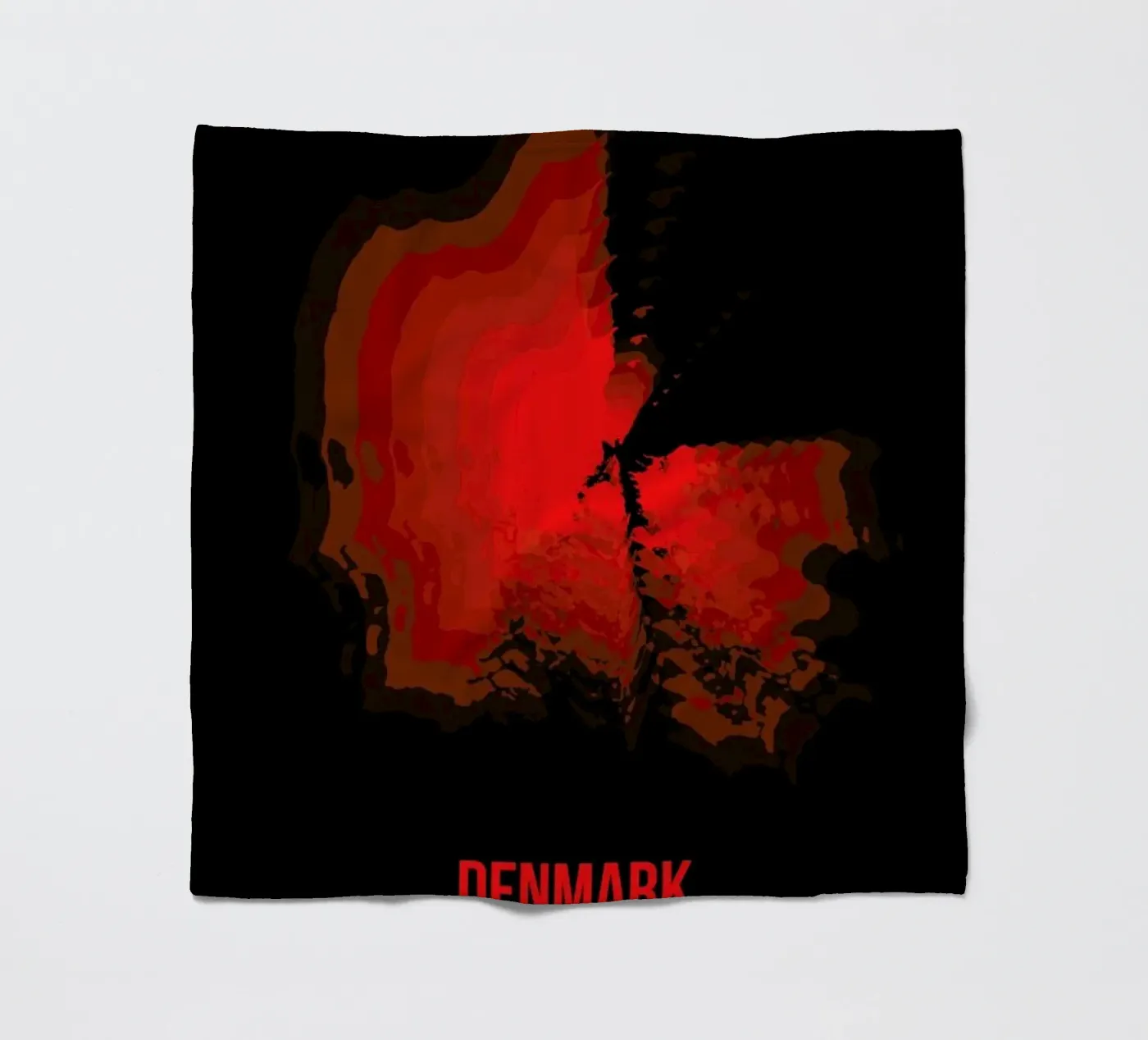 Denmark Radiant Map fleecedeken van Naxart