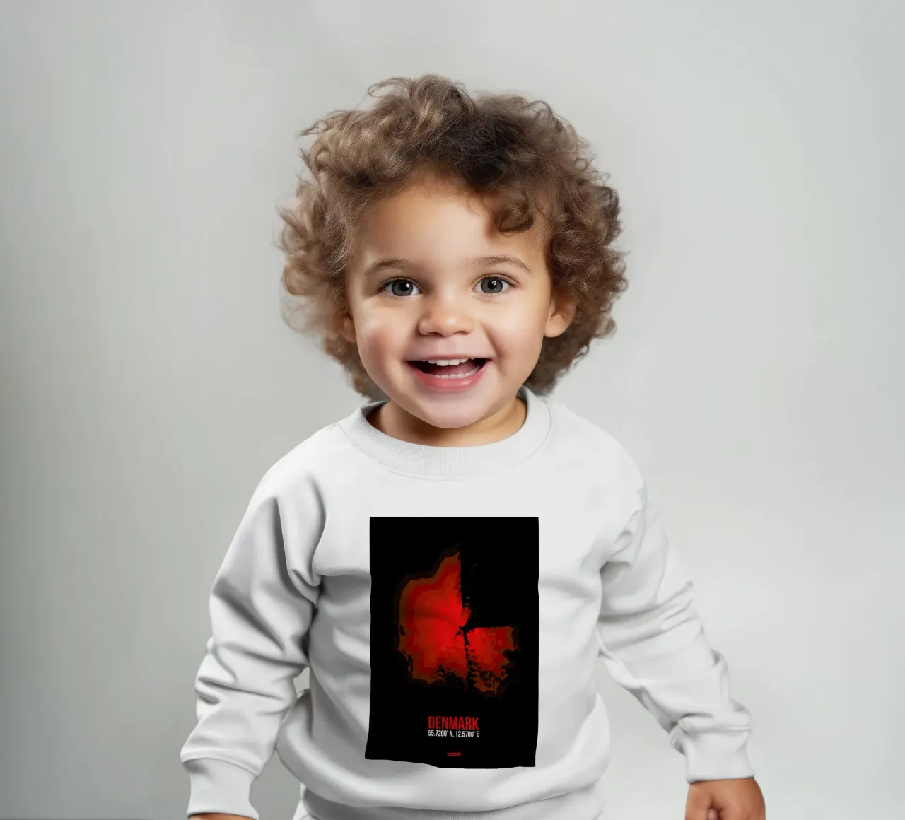 Denmark Radiant Map felpa neonato da Naxart