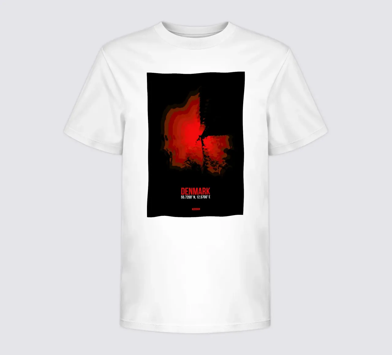 Denmark Radiant Map kids t-shirt by Naxart