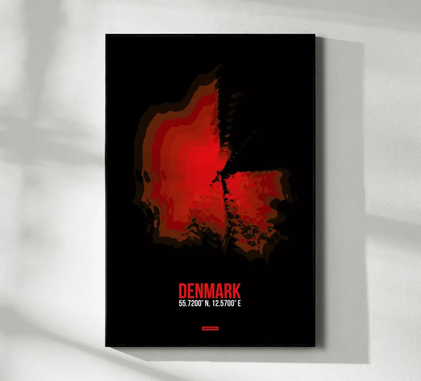 Denmark Radiant Map plexiglass da Naxart