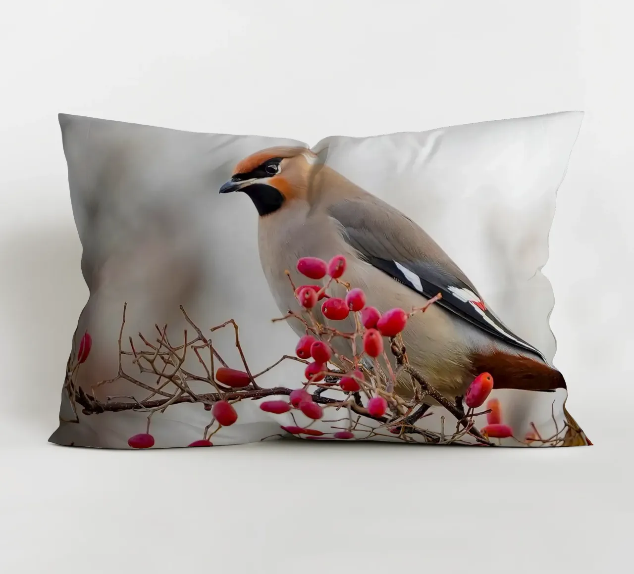 La pavoncella in inverno cuscino da Tom's Wildlife