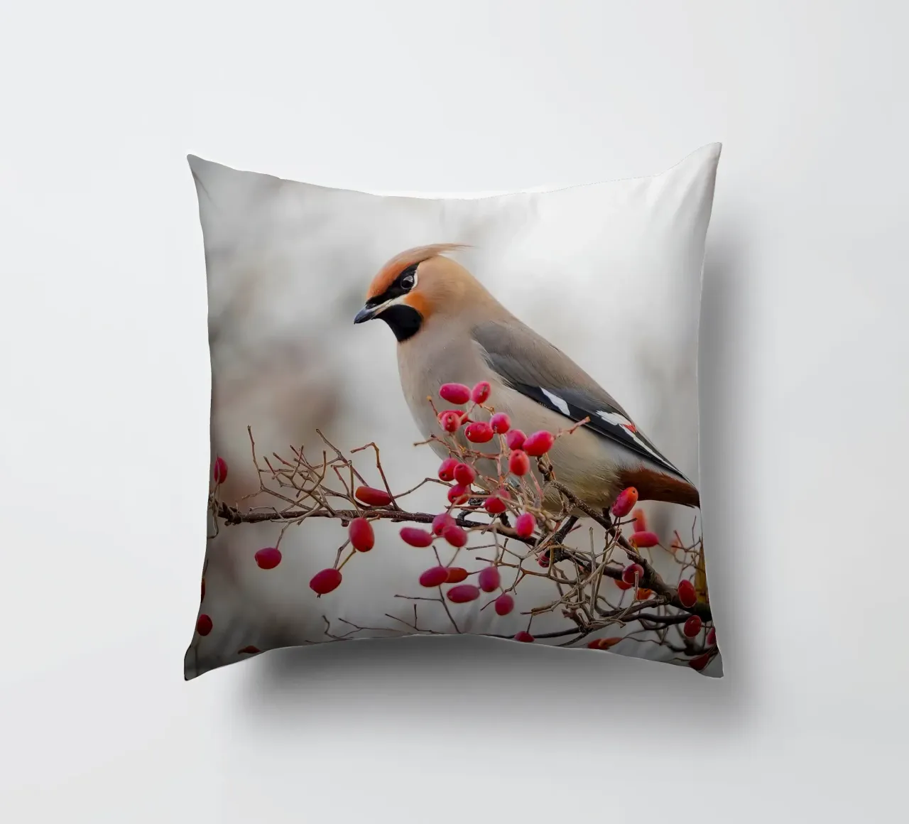 La pavoncella in inverno cuscino da Tom's Wildlife