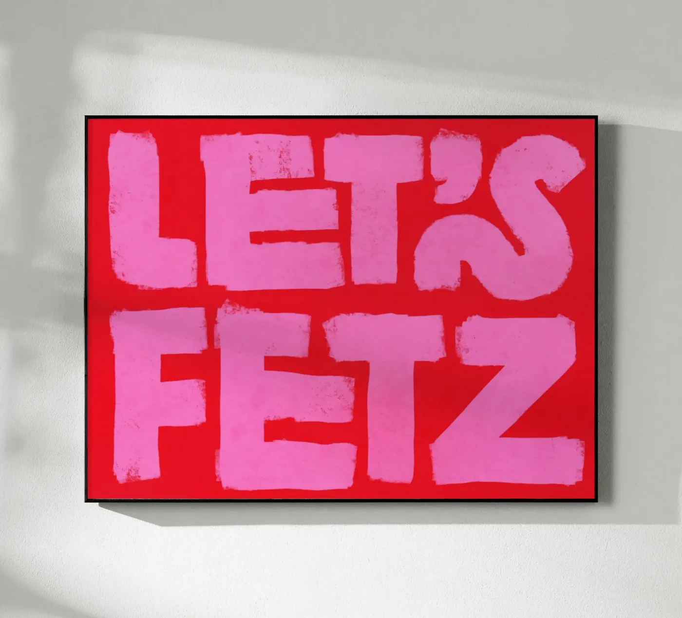 LET'S FETZ acryl van Katja Stehle Design