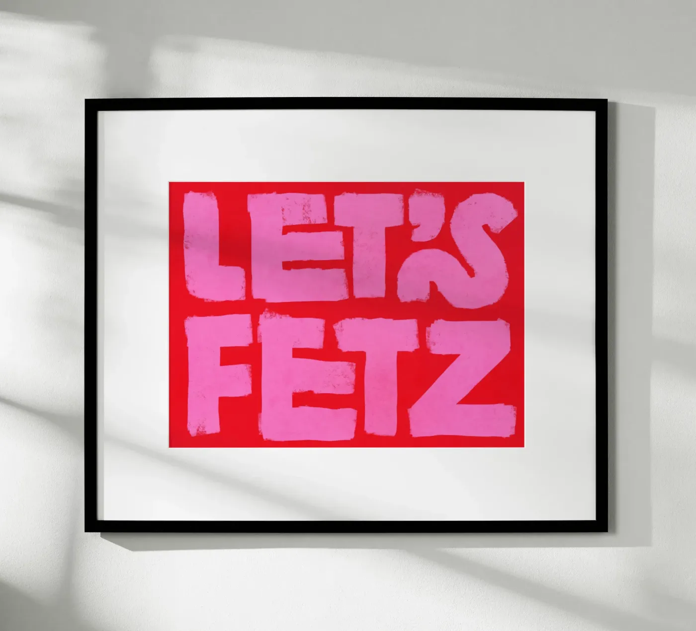 LET'S FETZ poster da Katja Stehle Design
