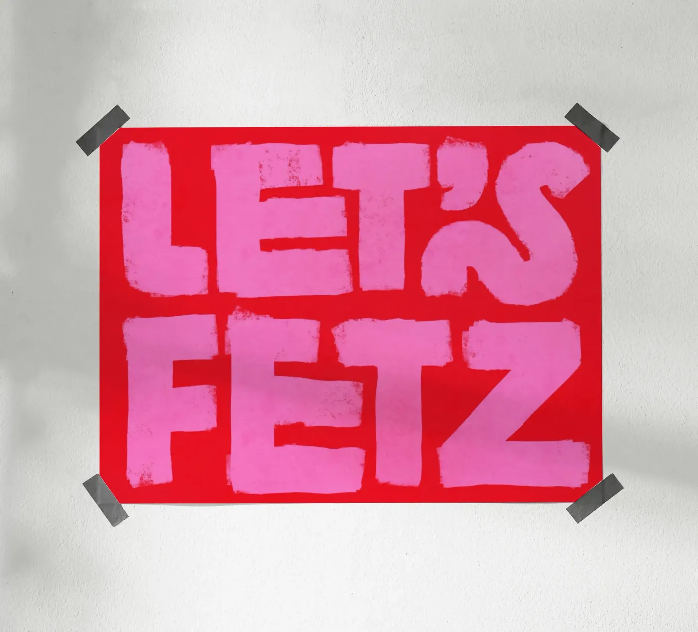 LET'S FETZ poster da Katja Stehle Design