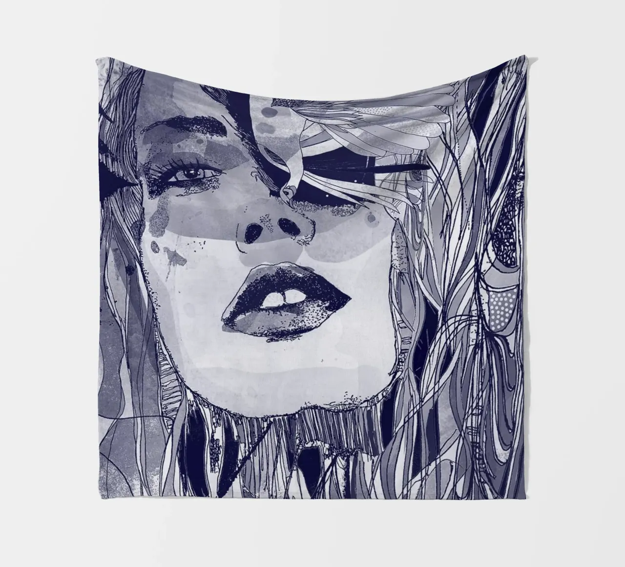 blu Fleecedecke von Giulio Iurissevich