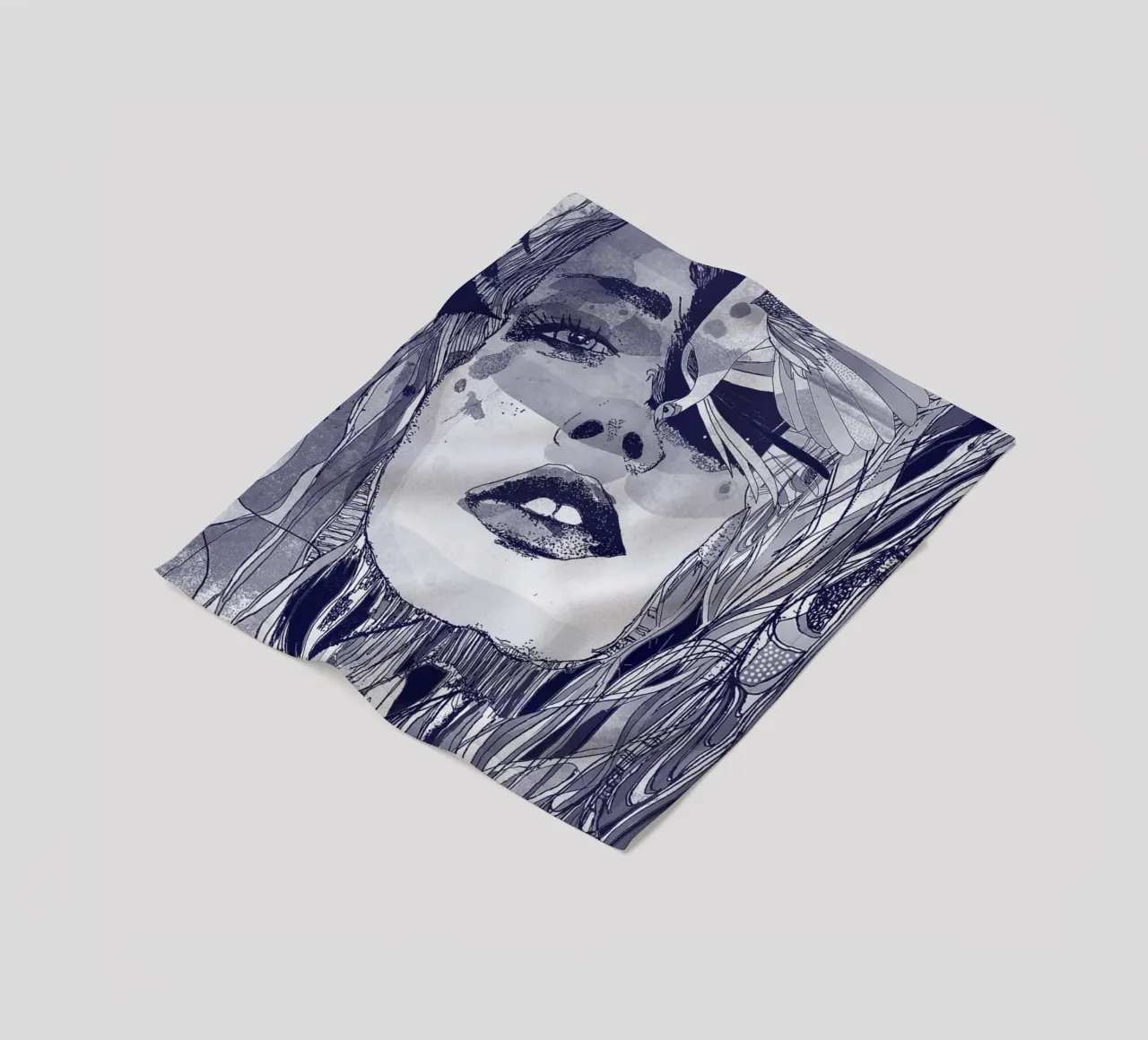 blu Fleecedecke von Giulio Iurissevich