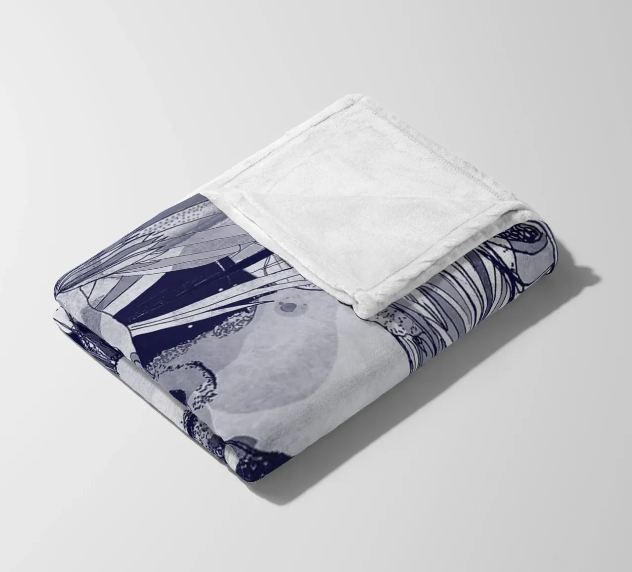 blu Fleecedecke von Giulio Iurissevich