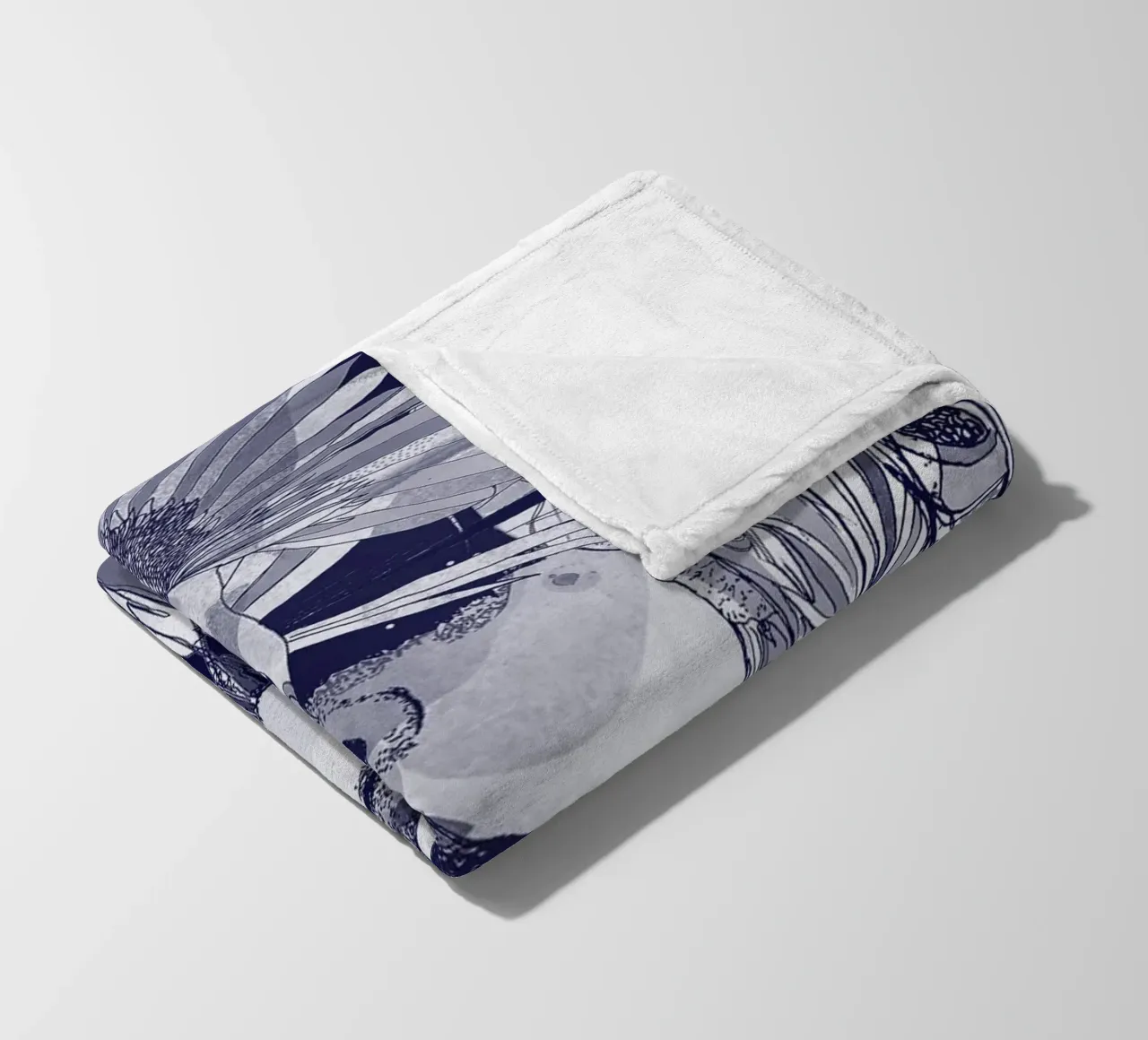 blu Fleecedecke von Giulio Iurissevich