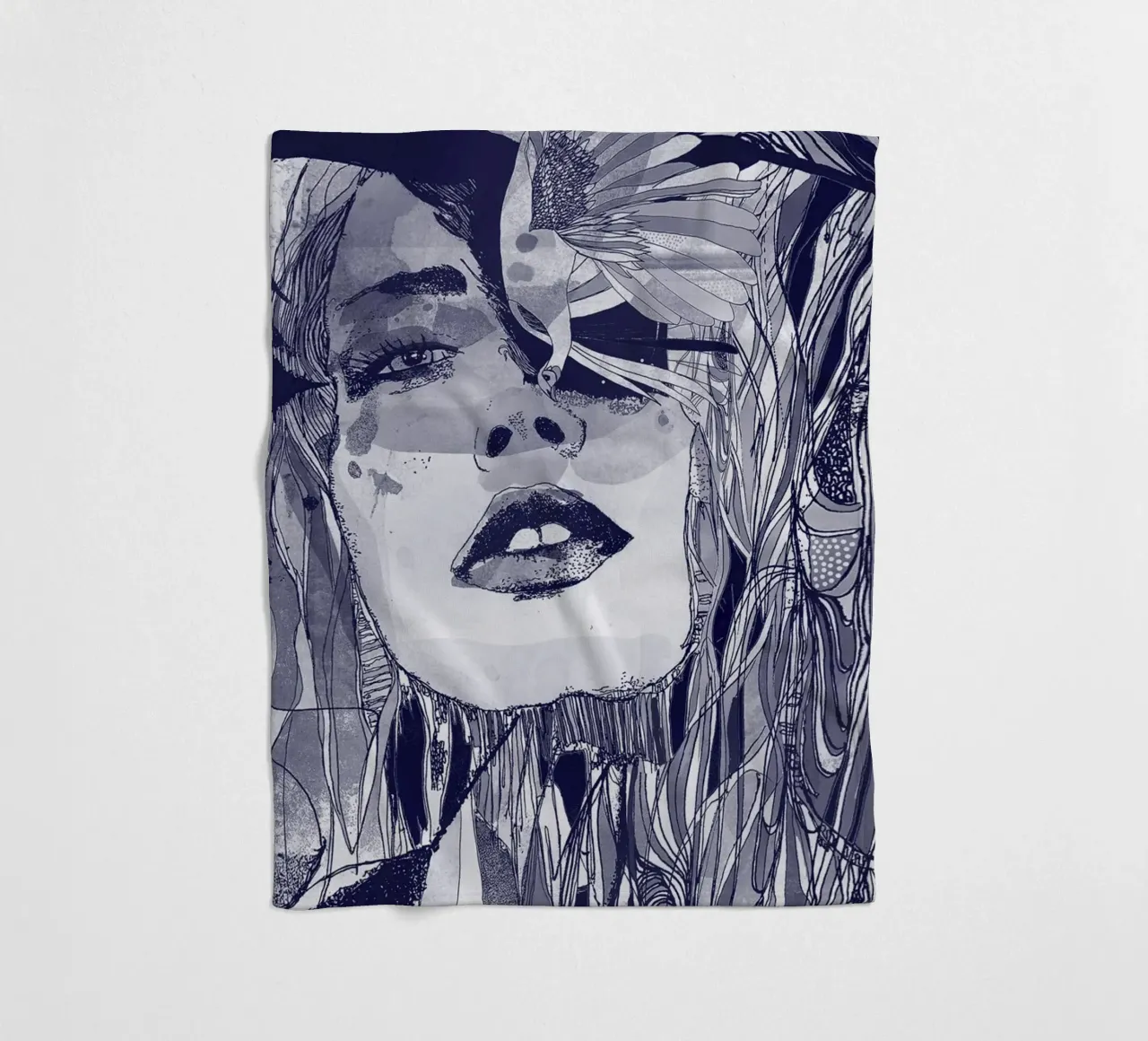 blu Fleecedecke von Giulio Iurissevich