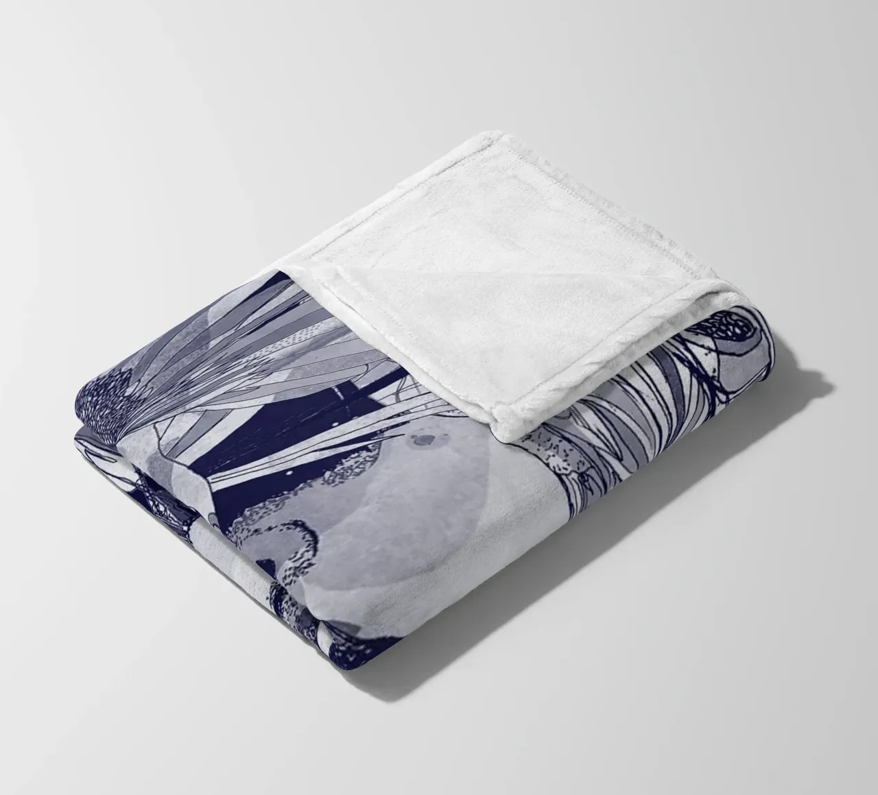 blu Fleecedecke von Giulio Iurissevich