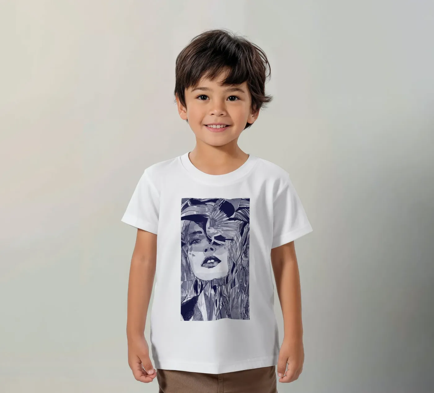 blu t-shirt bambini da Giulio Iurissevich