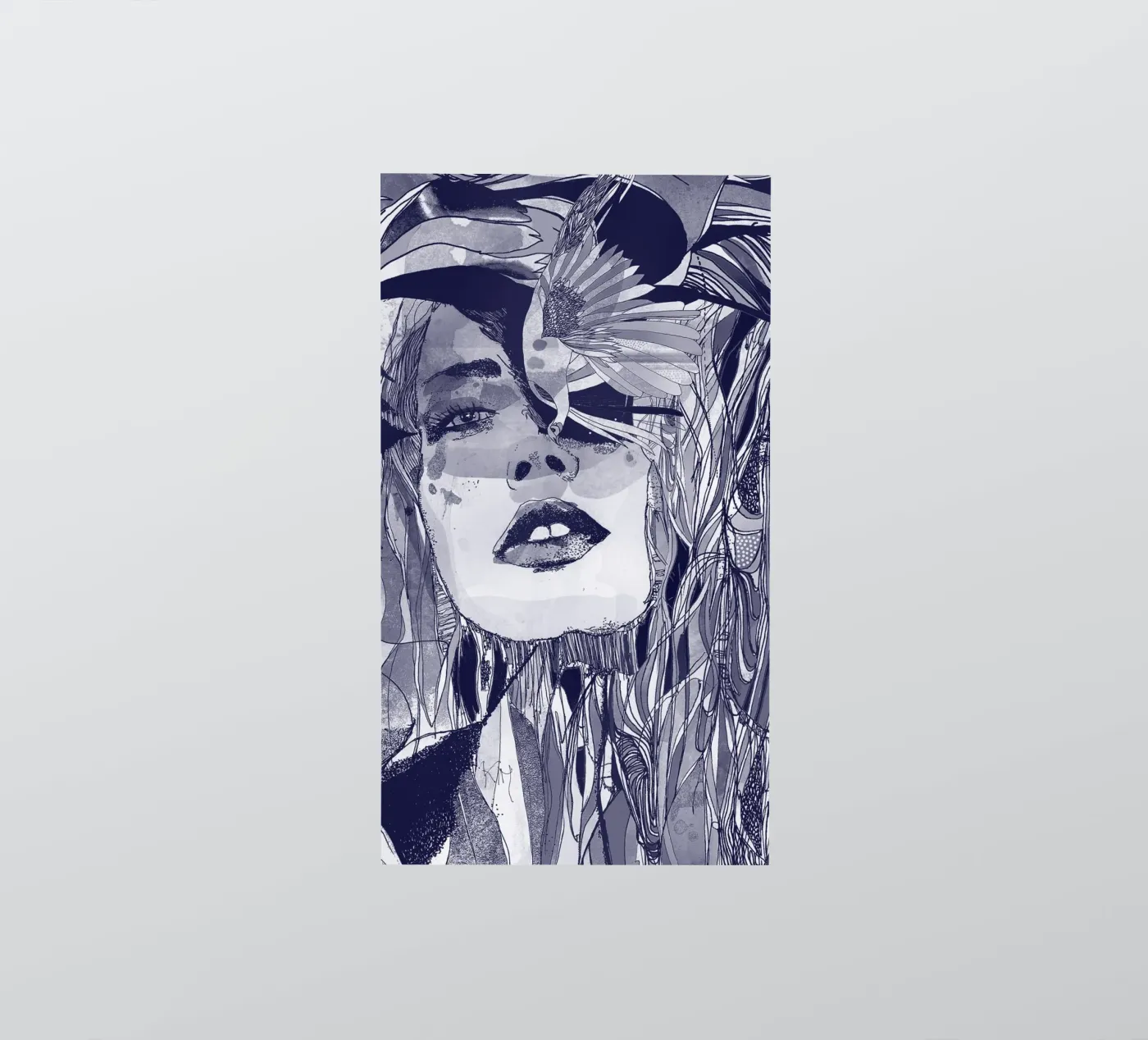 blu sticker by Giulio Iurissevich