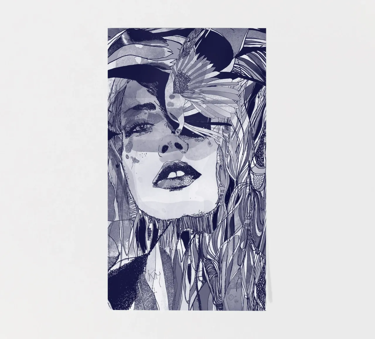 blu sticker sheet by Giulio Iurissevich