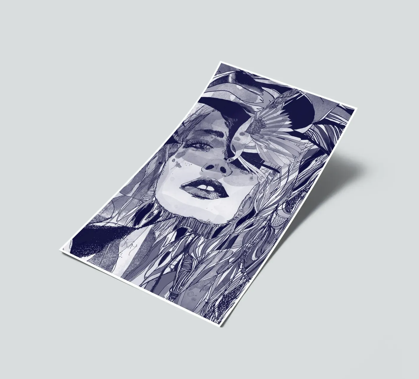 blu sticker sheet by Giulio Iurissevich