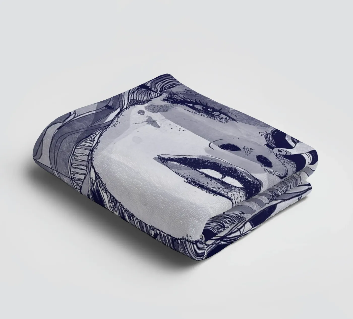 blu towel by Giulio Iurissevich