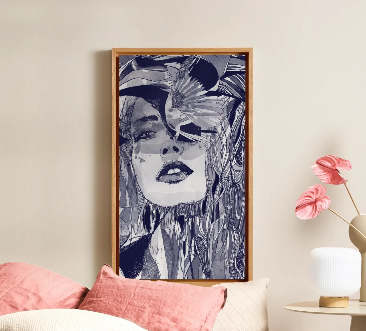 blu tela da Giulio Iurissevich