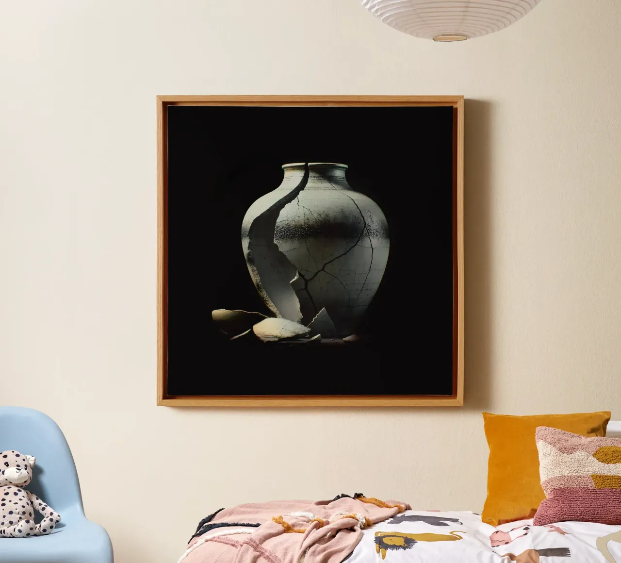 Broken vase - a symbol of transience canvas by scHio