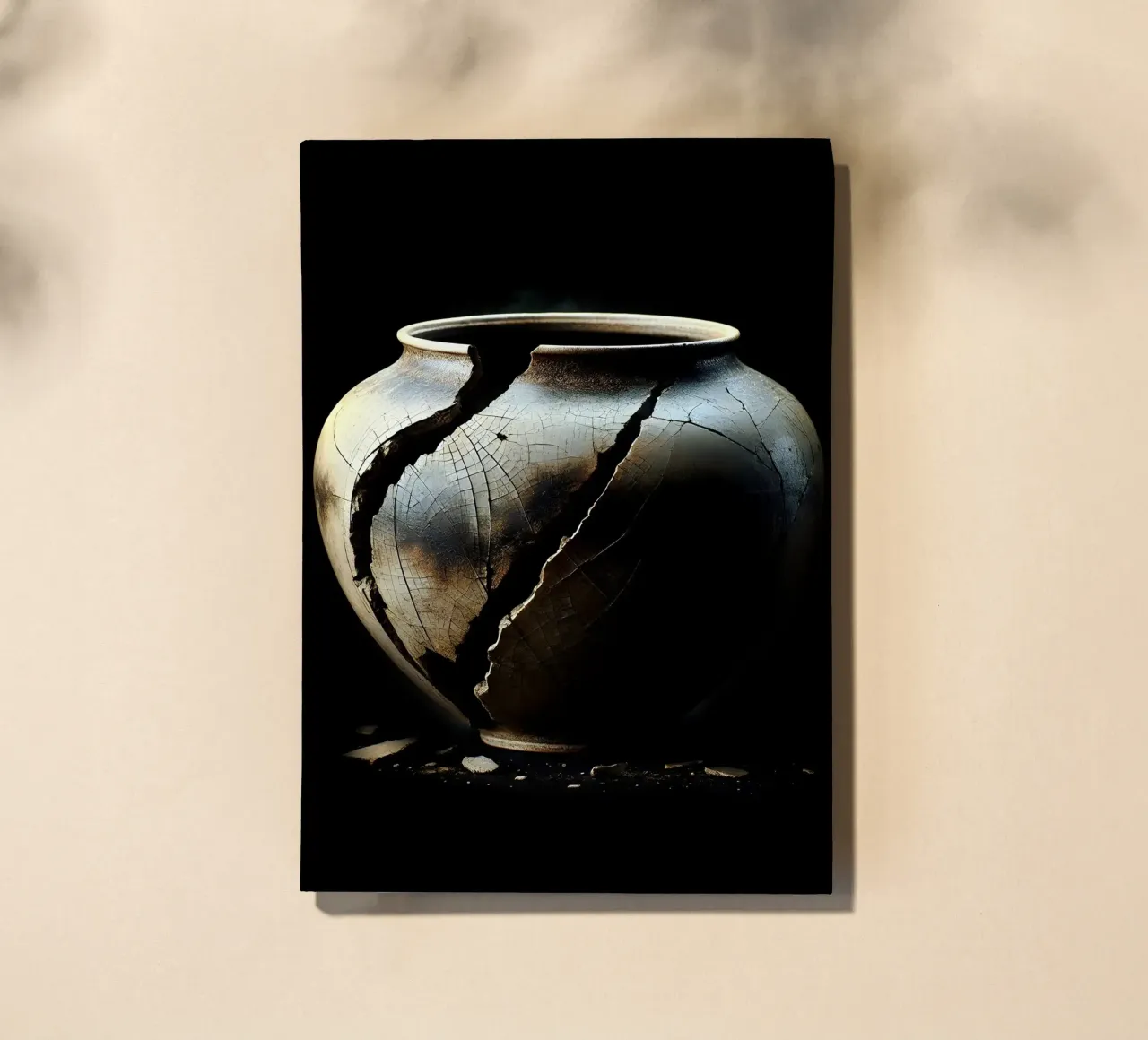 Broken vase - symbol of transience notebook by scHio