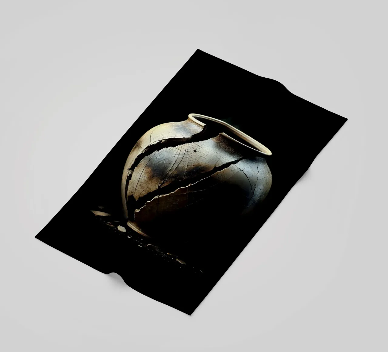 Broken vase - symbol of transience beach towel by scHio