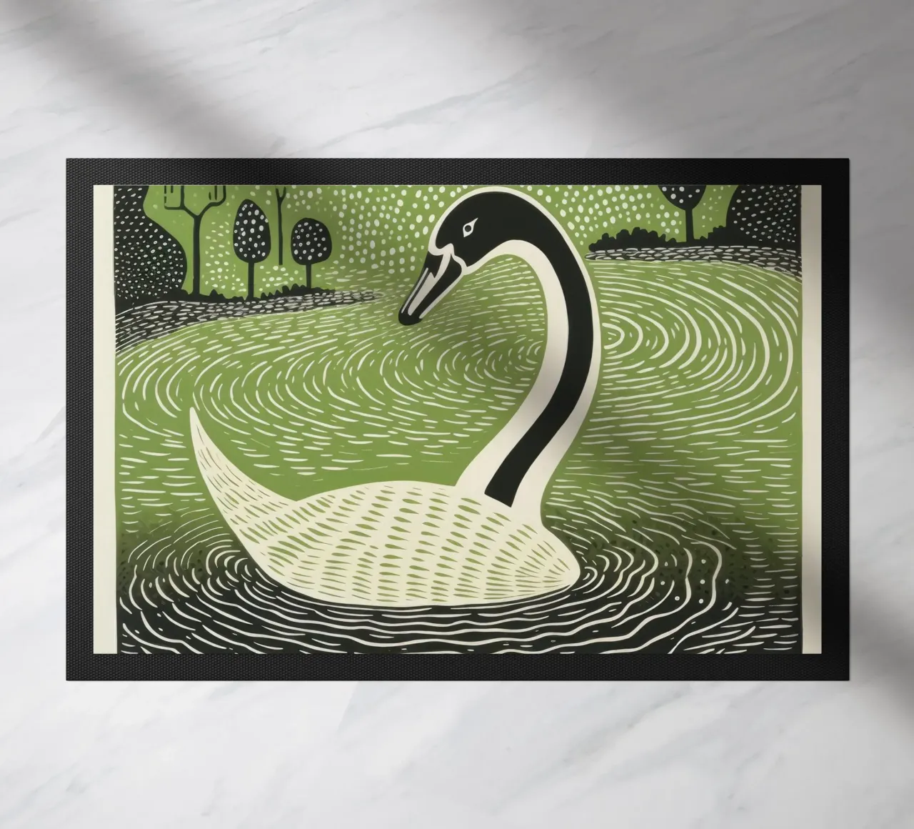 Cigno Verde 2 zerbino da Minimal Animal Art