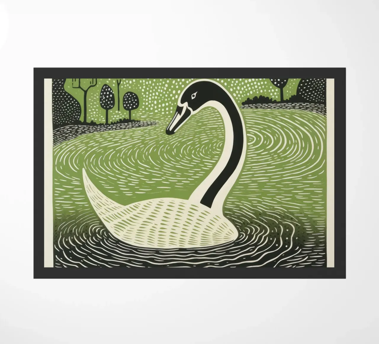Cigno Verde 2 zerbino da Minimal Animal Art