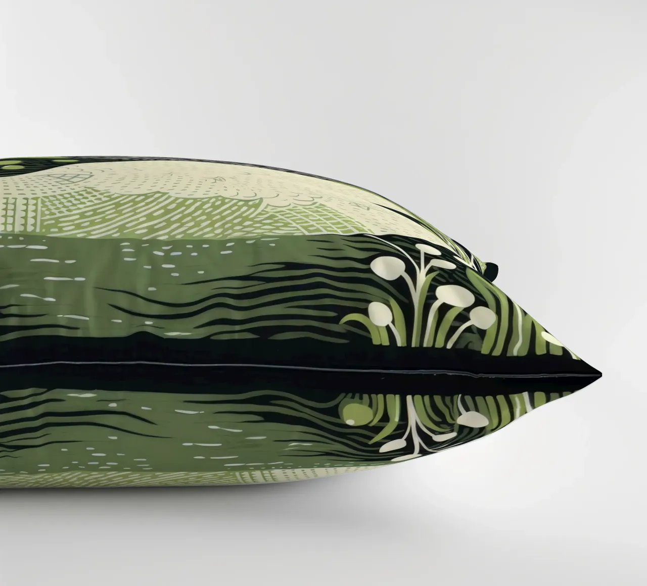 Cigno Verde 3 cuscino da Minimal Animal Art