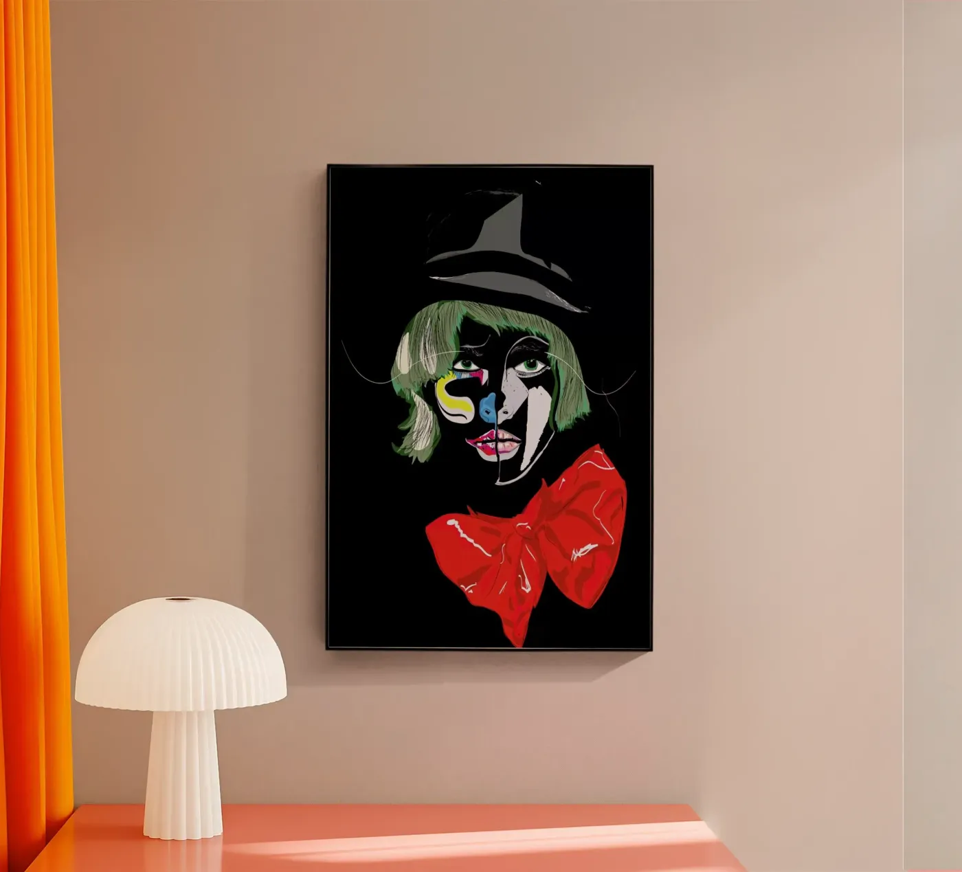 Clown Acryl-Glas von Marcell Naubert