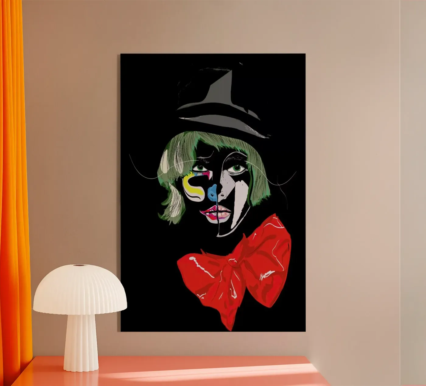 Clown Acryl-Glas von Marcell Naubert