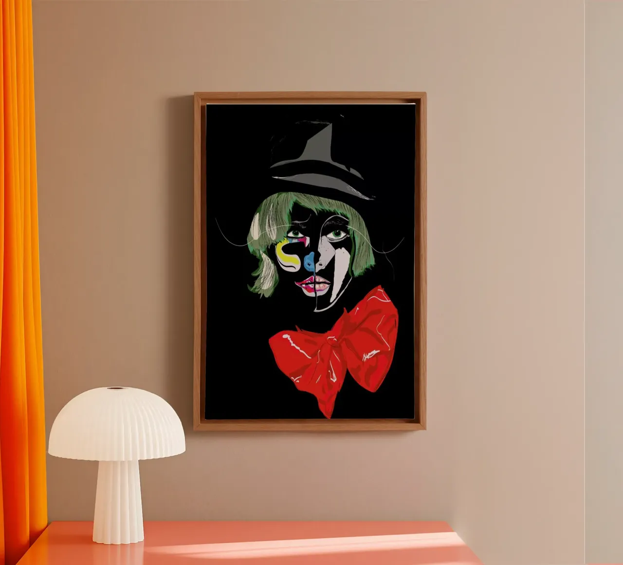 Clown tela con Cornice a cassetta da Marcell Naubert