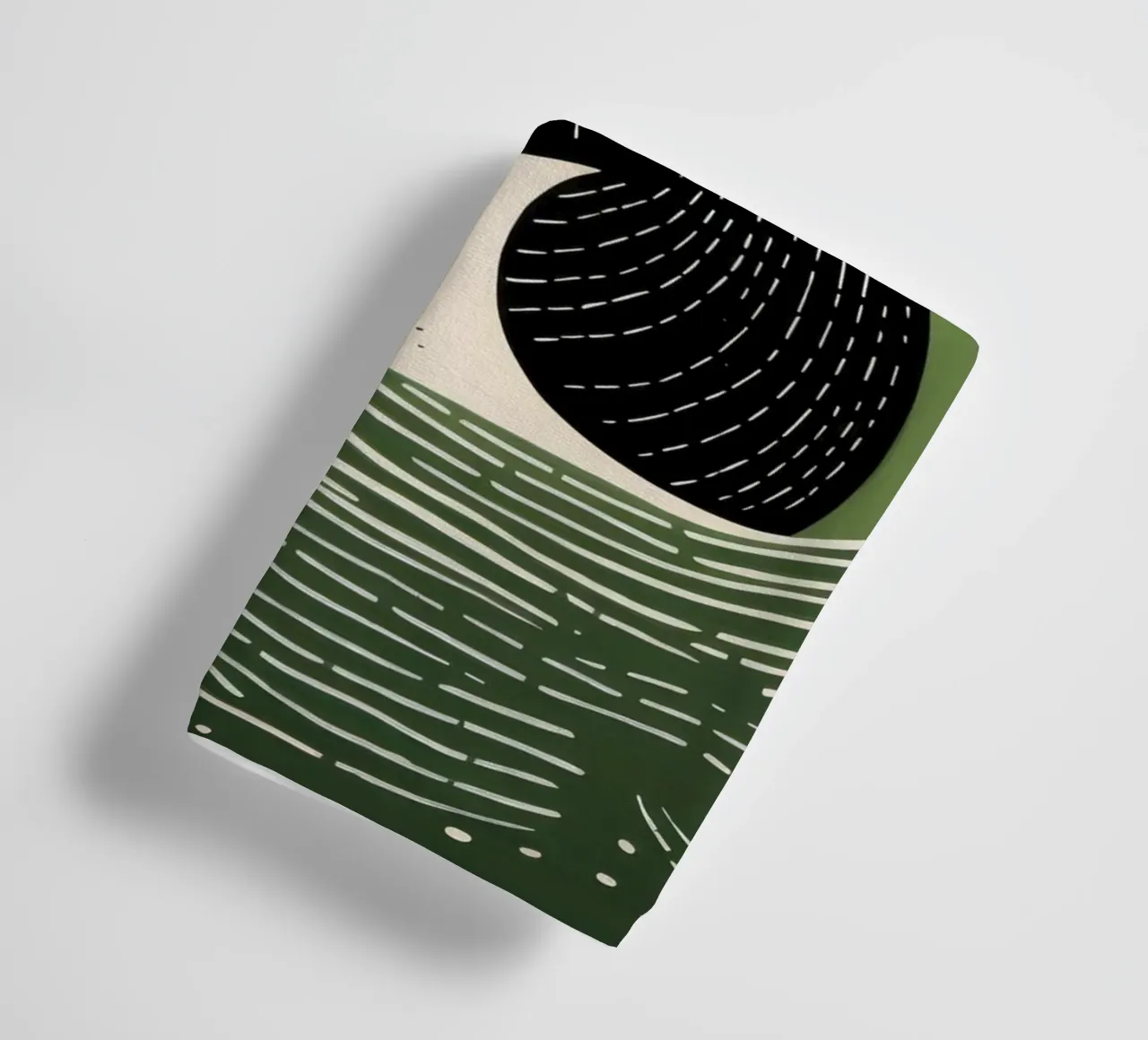 Cygne vert 4 serviette de bain de Minimal Animal Art