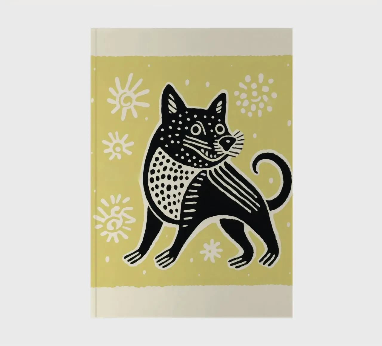 Green Tasmanian Devil 2 notebook by Minimal Animal Art