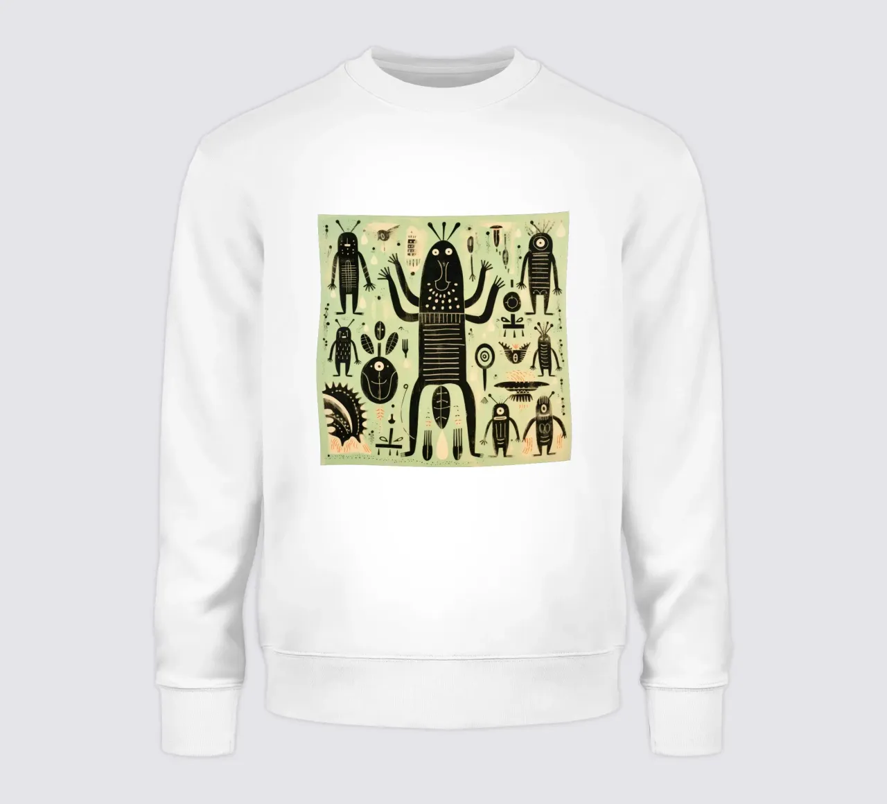 Termite verde 1 felpa da Minimal Animal Art