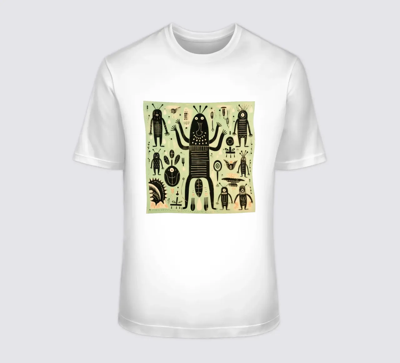 Termite verde 1 t-shirt da Minimal Animal Art