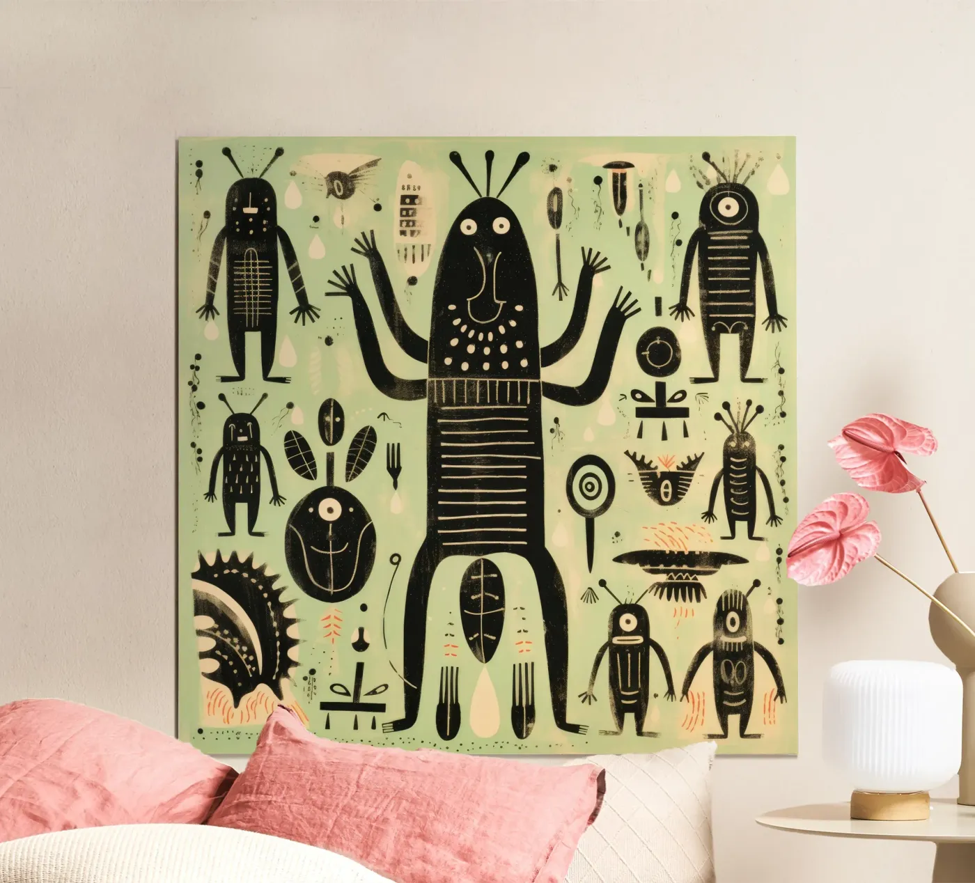 Green Termites poster by Minimal Animal Art