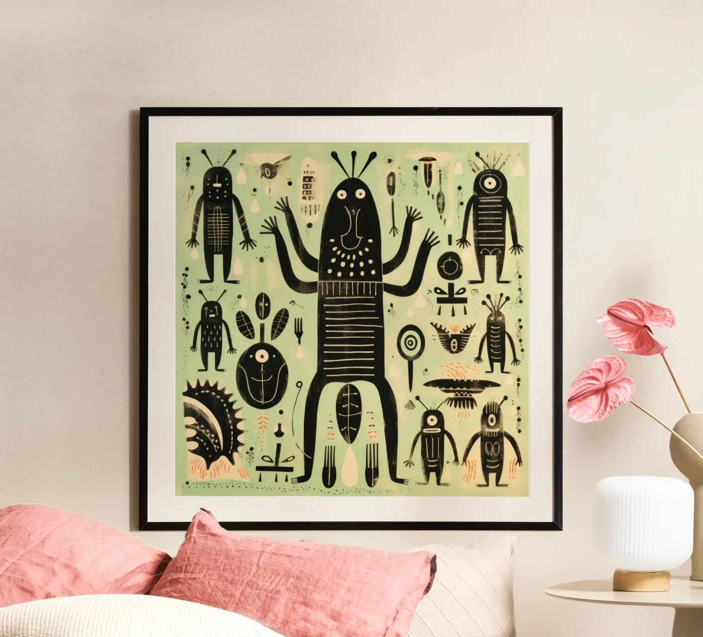 Green Termites poster by Minimal Animal Art