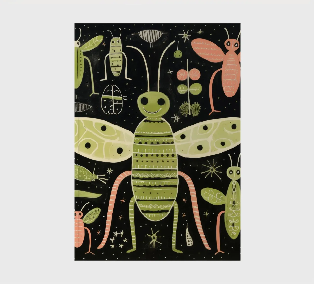 Green Termite 2 notebook by Minimal Animal Art