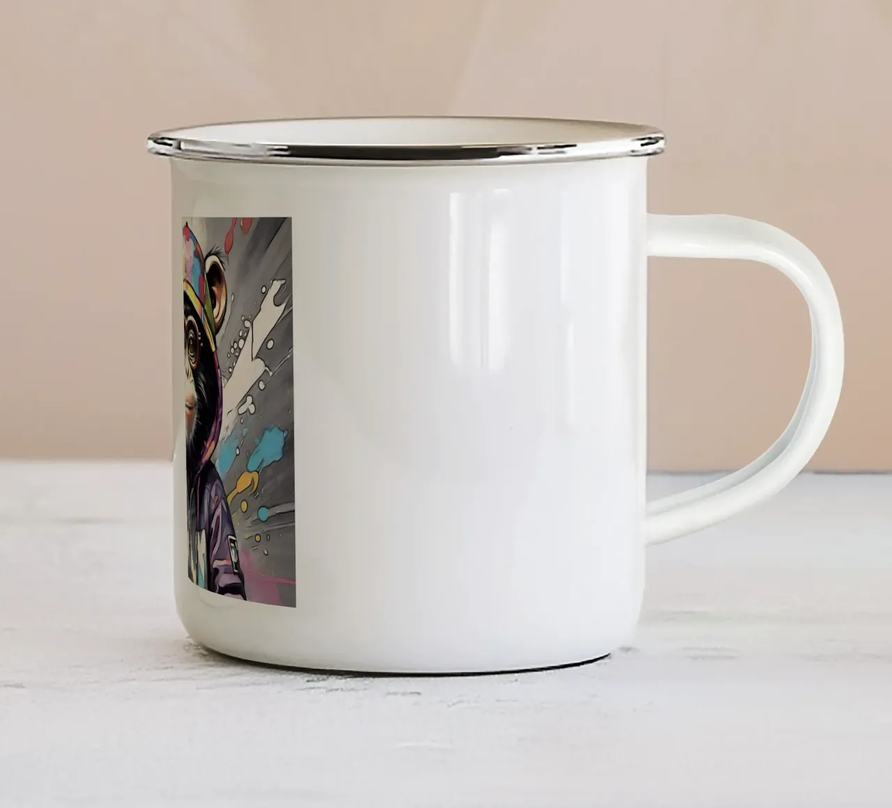 L'artista tazza in smalto da ZAMART - PopArt